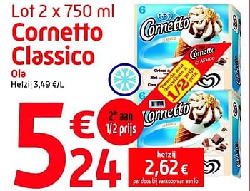 Promoties Lot 2 x 750 ml corne? o classico ola - Ola - Geldig van 11/07/2012 tot 24/07/2012 bij Smatch