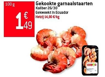 Promoties Gekookte garnaalstaarten - Huismerk - Match Food & More - Geldig van 11/07/2012 tot 17/07/2012 bij Match Food & More