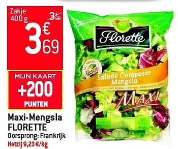 Promoties Maxi-mengsla florette - Florette - Geldig van 11/07/2012 tot 17/07/2012 bij Match Food & More