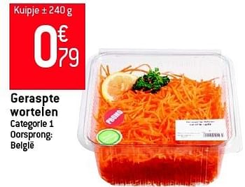 Promoties Geraspte wortelen - Huismerk - Match Food & More - Geldig van 11/07/2012 tot 17/07/2012 bij Match Food & More