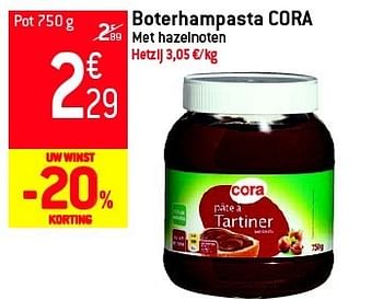 Promoties Boterhampasta cora - Cora - Geldig van 11/07/2012 tot 17/07/2012 bij Match Food & More