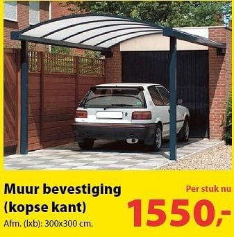 Promoties Muur bevestiging kopse kant - Huismerk - Gamma - Geldig van 11/07/2012 tot 23/07/2012 bij Gamma