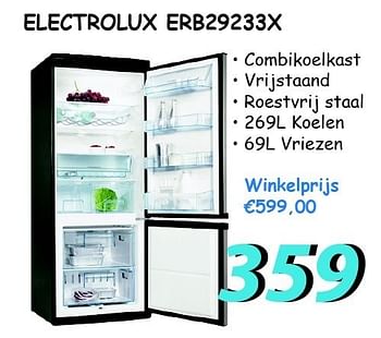 Promoties Electrolux erb29233x - Electrolux - Geldig van 12/07/2012 tot 05/08/2012 bij Elektro Koning