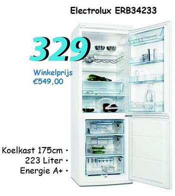Promoties Electrolux erb34233 - Electrolux - Geldig van 12/07/2012 tot 05/08/2012 bij Elektro Koning