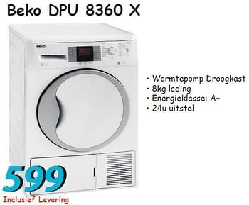 Promoties Beko dpu 8360 x - Beko - Geldig van 12/07/2012 tot 05/08/2012 bij Elektro Koning