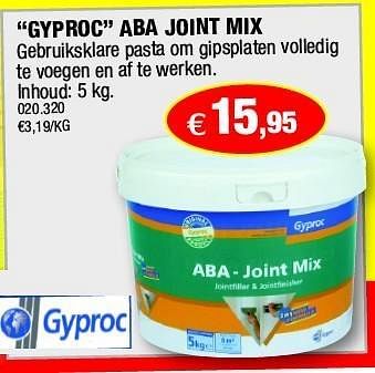 Promoties Gyproc aba joint mix - Gyproc - Geldig van 18/07/2012 tot 05/08/2012 bij Hubo