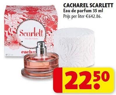 parfum scarlett cacharel prix