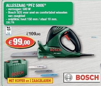 Promoties Bosch alleszaag pfz 500e - Bosch - Geldig van 25/07/2012 tot 05/08/2012 bij Hubo
