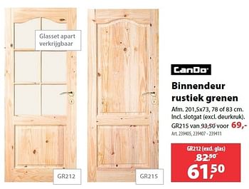 Kloppen Afgeschaft versus CanDo Binnendeur rustiek grenen afm. 201,5x73, 78 of 83 cm - Promotie bij  Gamma