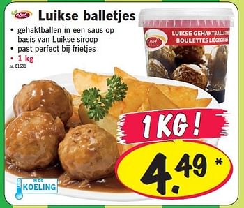 Promoties Luikse balletjes - Huismerk - Lidl - Geldig van 26/07/2012 tot 01/08/2012 bij Lidl