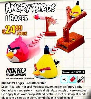 Promoties Angry birds iracer red - Nikko - Geldig van 06/08/2012 tot 05/09/2012 bij ToyChamp