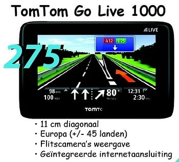 Promoties Tomtom go live 1000 - TomTom - Geldig van 07/08/2012 tot 09/09/2012 bij Elektro Koning