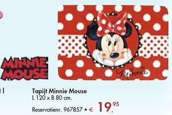 Losjes Neem een ​​bad Haalbaar Minnie Mouse Tapijt minnie mouse - Promotie bij Colruyt