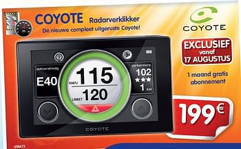 Promoties Coyote radarverklikker - Coyote - Geldig van 17/08/2012 tot 08/09/2012 bij Auto 5