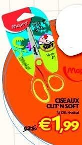 Promotions Ciseaux cut’n soft - Maped - Valide de 21/08/2012 à 06/09/2012 chez Fun