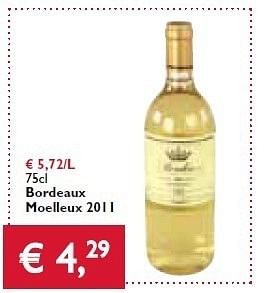 Promoties Bordeaux moelleux - Rode wijnen - Geldig van 23/08/2012 tot 04/09/2012 bij Prima