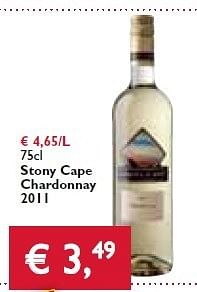 Promoties Stony cape chardonnay - Witte wijnen - Geldig van 23/08/2012 tot 04/09/2012 bij Prima