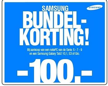 Promoties Bundelkorting - Samsung - Geldig van 27/08/2012 tot 09/09/2012 bij Auva