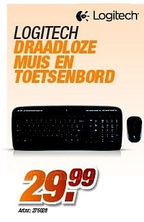 Promotions Logitech draadloze muis en toetsenbord - Logitech - Valide de 27/08/2012 à 09/09/2012 chez Auva
