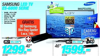 Promoties Samsung led tv es-6800 serie - Samsung - Geldig van 27/08/2012 tot 09/09/2012 bij Auva