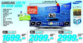 Promotions Samsung led tv es-8000 serie - Samsung - Valide de 27/08/2012 à 09/09/2012 chez Auva