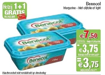 Promoties Margarine - met olijfolie of light - Benecol - Geldig van 28/08/2012 tot 02/09/2012 bij Intermarche