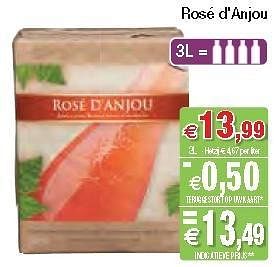 Promoties Rosé d`anjou - Rosé wijnen - Geldig van 28/08/2012 tot 02/09/2012 bij Intermarche