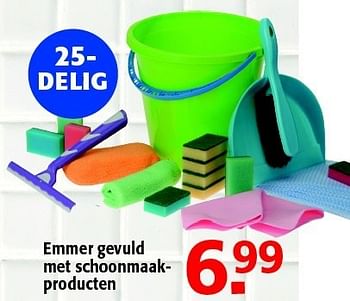 Promoties Emmer gevuld met schoonmaakproducten - Huismerk - Alvo - Geldig van 29/08/2012 tot 11/09/2012 bij Alvo