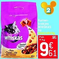 Promoties Kattenbrokjes whiskas - Whiskas - Geldig van 29/08/2012 tot 04/09/2012 bij Match Food & More