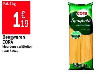 Promoties Deegwaren cora - Cora - Geldig van 29/08/2012 tot 04/09/2012 bij Match Food & More