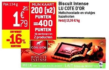 Promoties Biscuit intense lu cote d`or - Lu - Geldig van 29/08/2012 tot 04/09/2012 bij Match Food & More