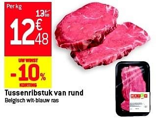 Promoties Tussenribstuk van rund - Huismerk - Match Food & More - Geldig van 29/08/2012 tot 04/09/2012 bij Match Food & More