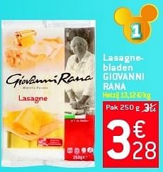 Promoties Lasagnebladen giovanni rana - Giovanni rana - Geldig van 29/08/2012 tot 04/09/2012 bij Match