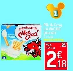 Promoties Pik + croq la vache qui rit - La Vache Qui Rit - Geldig van 29/08/2012 tot 04/09/2012 bij Match