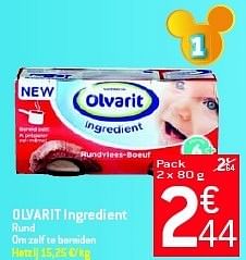 Promoties Olvarit ingredient rund - Olvarit - Geldig van 29/08/2012 tot 04/09/2012 bij Match