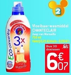 Promoties Vloeibaar wasmiddel chanteclair - Chanteclair - Geldig van 29/08/2012 tot 04/09/2012 bij Match