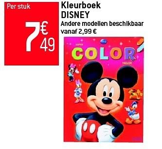 Promoties Kleurboek disney - Disney - Geldig van 29/08/2012 tot 04/09/2012 bij Match