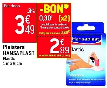 Promoties Pleisters hansaplast - Hansaplast - Geldig van 29/08/2012 tot 04/09/2012 bij Match
