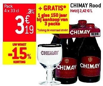 Promoties Chimay rood - Chimay - Geldig van 29/08/2012 tot 04/09/2012 bij Match