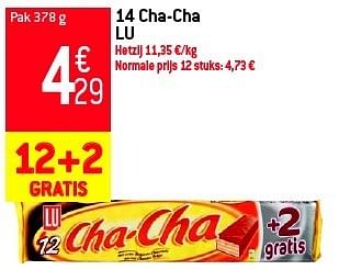Promoties 14 cha-cha lu - Lu - Geldig van 29/08/2012 tot 04/09/2012 bij Match