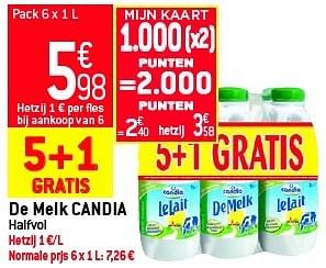 Promoties De melk candia - CANDIA - Geldig van 29/08/2012 tot 04/09/2012 bij Match