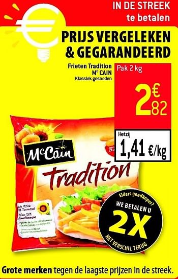 Promoties Frieten tradition mc cain - Mc Cain - Geldig van 29/08/2012 tot 04/09/2012 bij Match