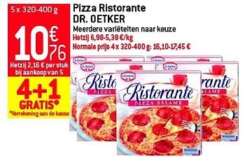 Promoties Pizza ristorante dr. oetker - Dr. Oetker - Geldig van 29/08/2012 tot 04/09/2012 bij Match