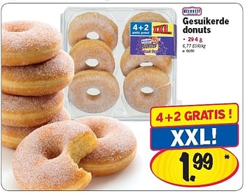Promoties Gesuikerde donuts - Mcennedy - Geldig van 30/08/2012 tot 05/09/2012 bij Lidl
