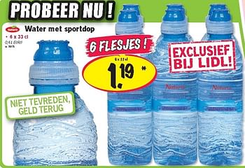 Promoties Water met sportdop - Naturis - Geldig van 30/08/2012 tot 05/09/2012 bij Lidl