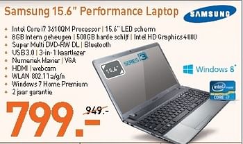 Promoties Samsung 15.6 performance laptop - Samsung - Geldig van 31/08/2012 tot 09/09/2012 bij Aksioma