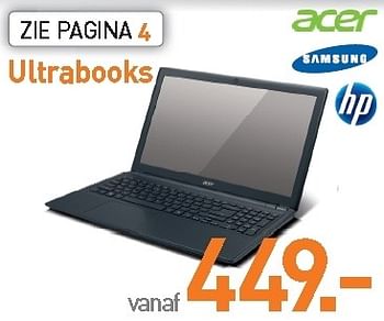 Promotions Acer 15 ultra portable - Acer - Valide de 01/09/2012 à 30/09/2012 chez CBM ICT Solutions