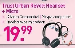 Promoties Trust urban revolt headset + micro - Trust - Geldig van 01/09/2012 tot 30/09/2012 bij CBM ICT Solutions