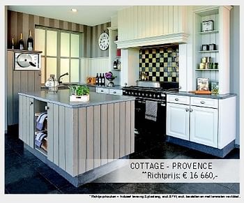 Promoties Cottage - provence - Huismerk - Dovy Keukens - Geldig van 01/09/2012 tot 30/09/2012 bij Dovy Keukens