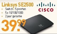 Promoties Linksys se2500 - Cisco - Geldig van 01/09/2012 tot 30/09/2012 bij CBM ICT Solutions